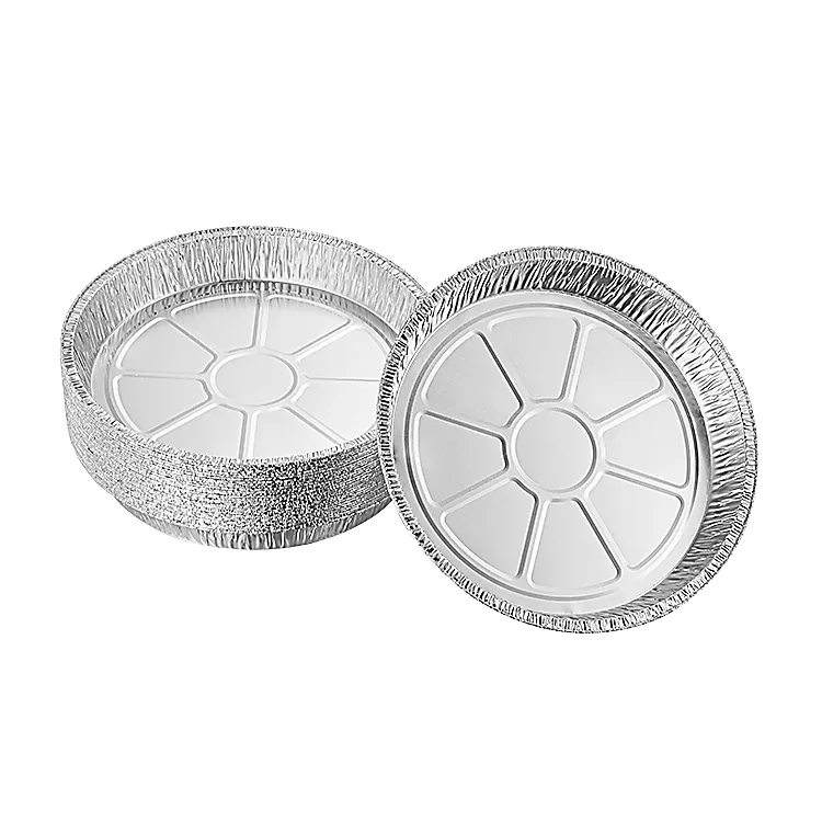 Apvalios skardos folijos keptuvės, vienkartinės aliuminio